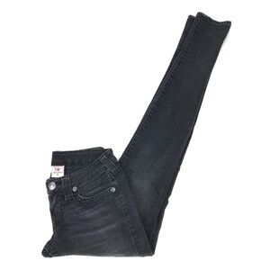True Religion Julie Black Wash Skinny‎ Jeans